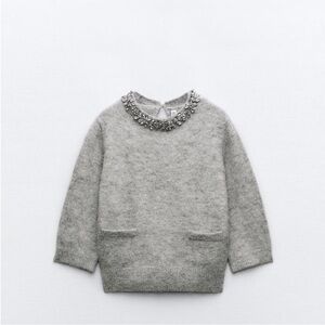 NWT Zara jewel neck sweater